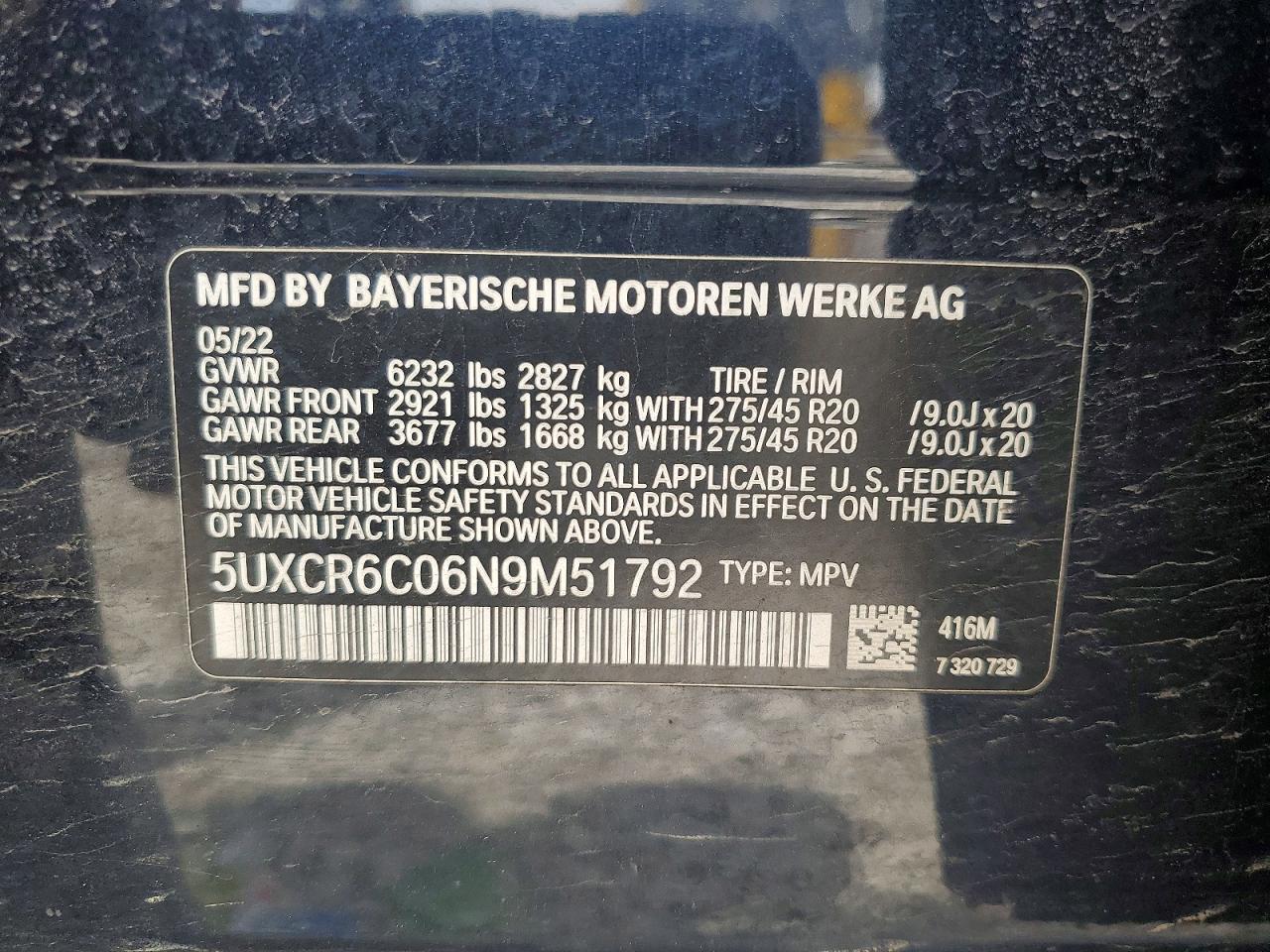 2022 BMW X5
