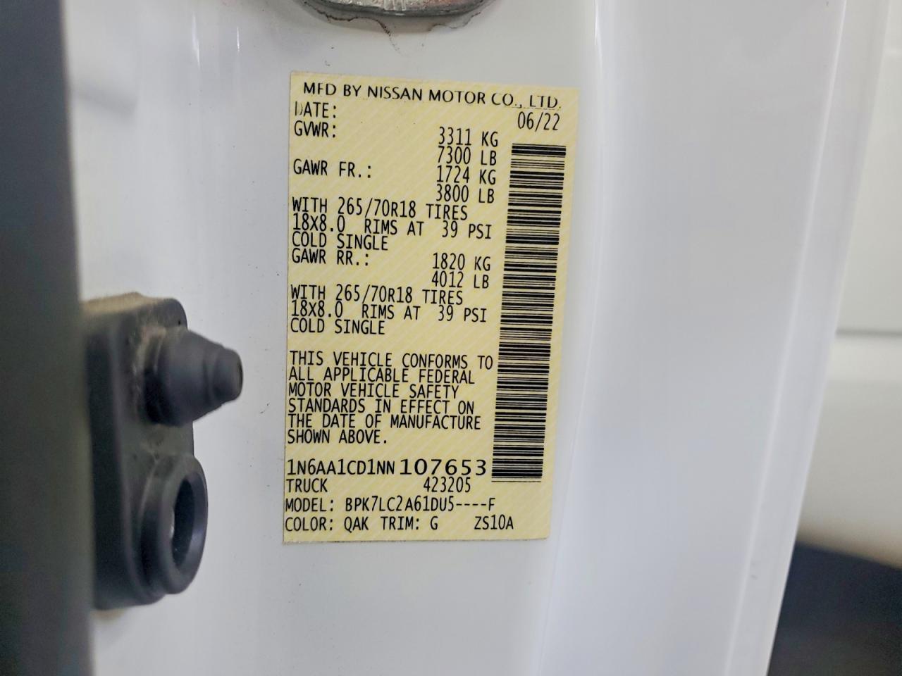 2022 NISSAN TITAN