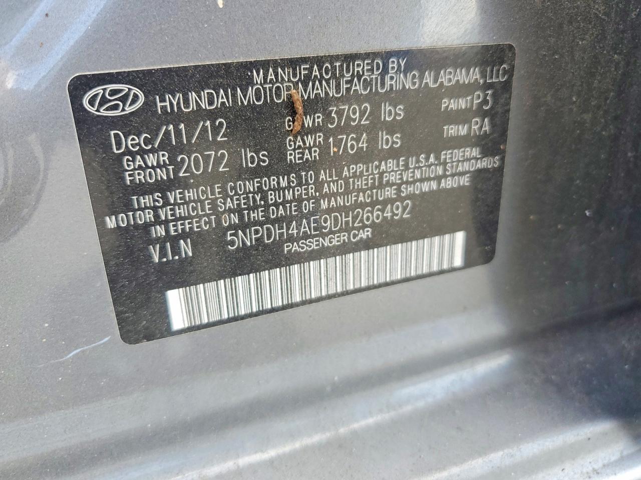2013 HYUNDAI ELANTRA
