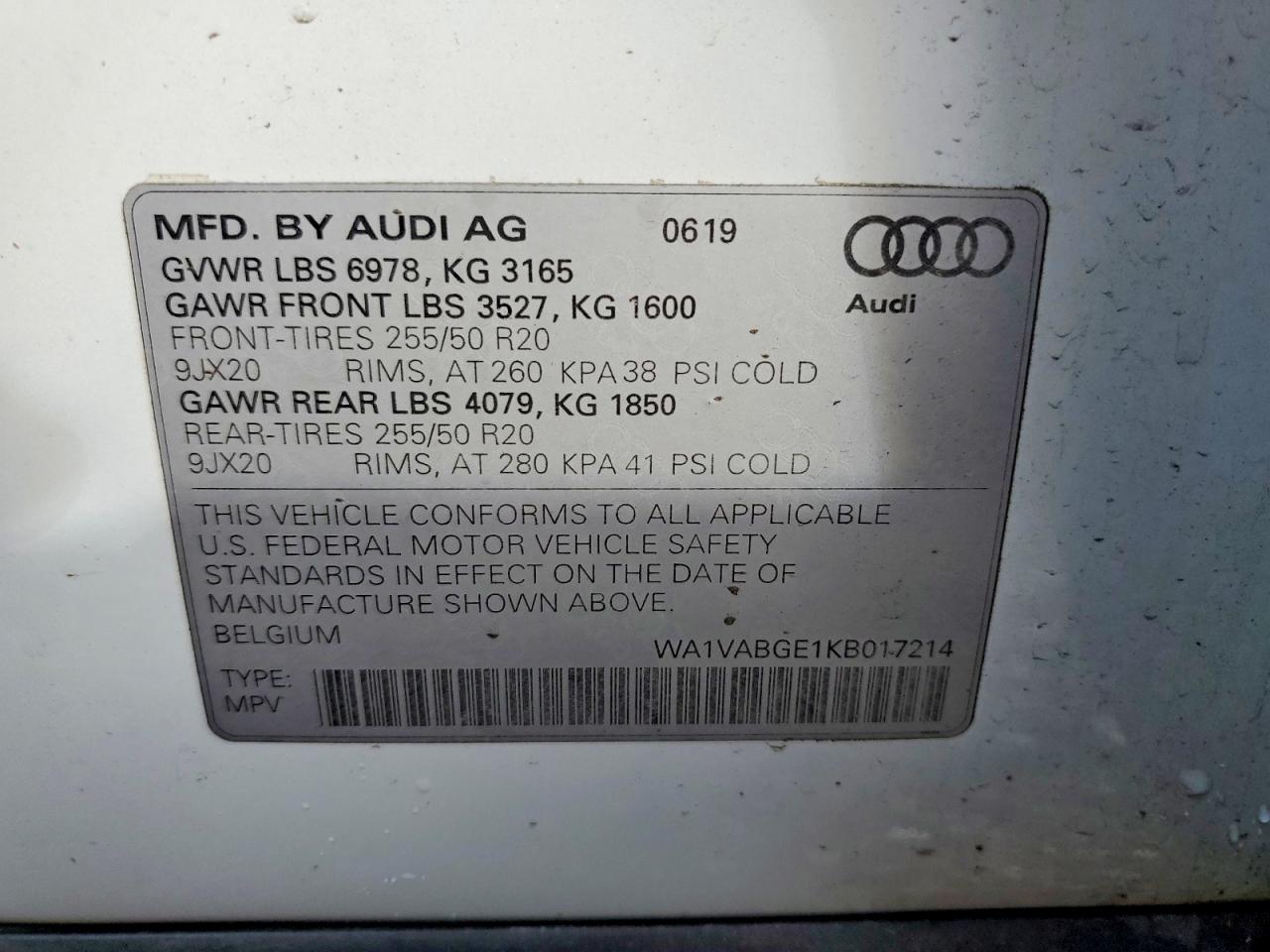 2019 AUDI E-TRON
