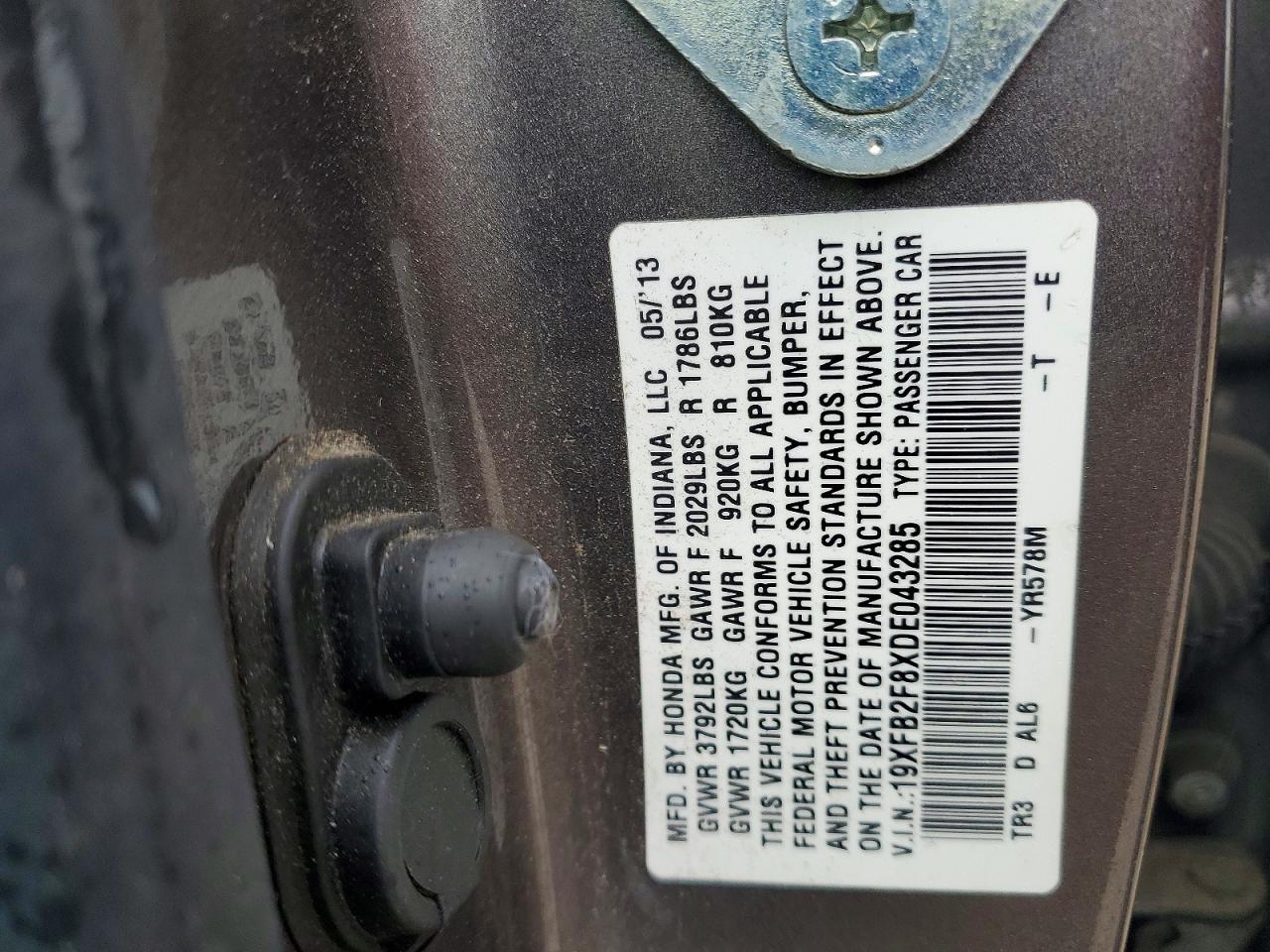 2013 HONDA CIVIC