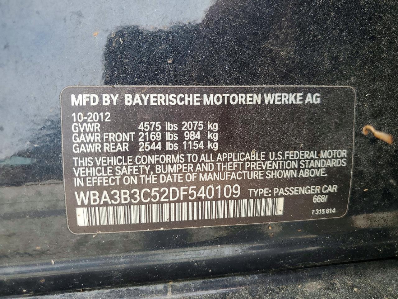 2013 BMW 3 SERIES