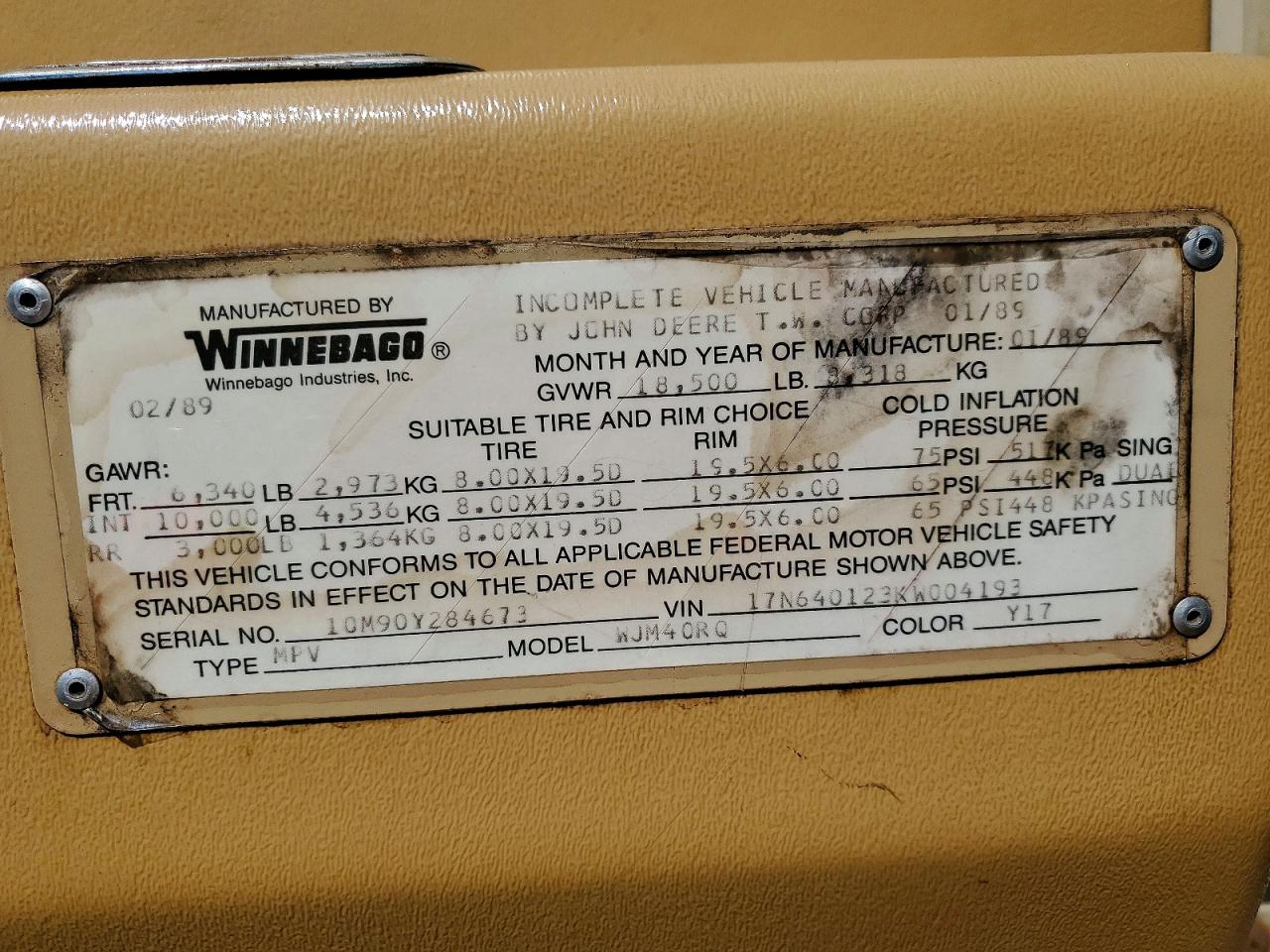 1989 WINN ALL OTHER