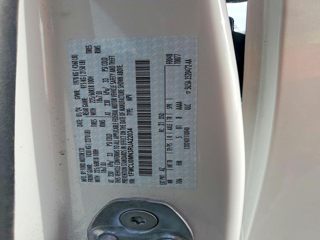 2024 FORD ESCAPE