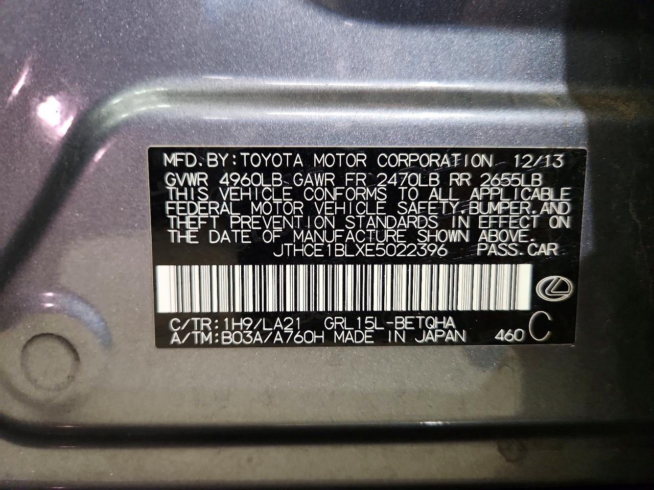 2014 LEXUS GS350