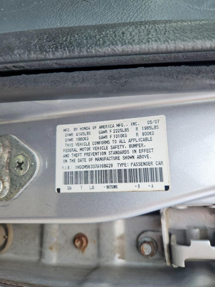 2007 HONDA ACCORD