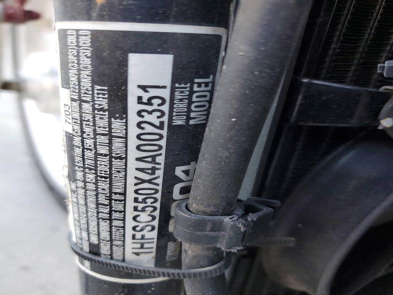 2004 HONDA VTX CYCLE