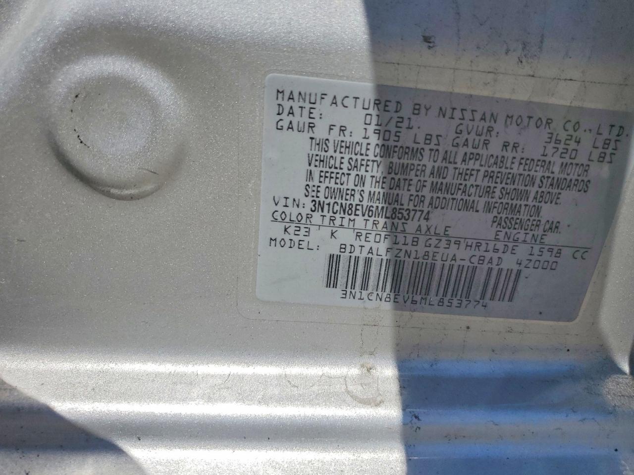 2021 NISSAN VERSA