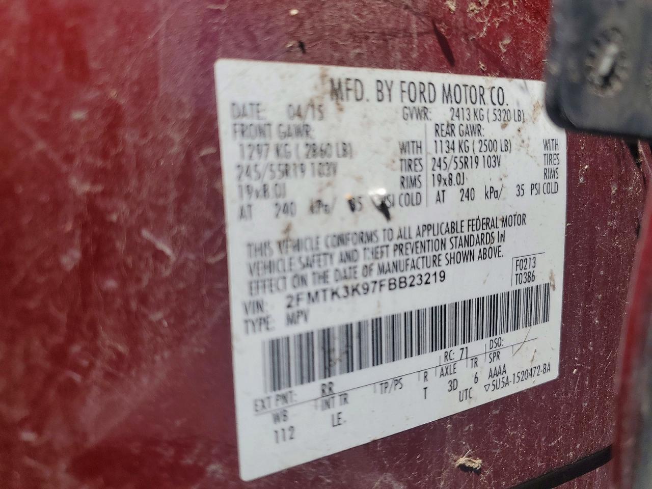 2015 FORD EDGE