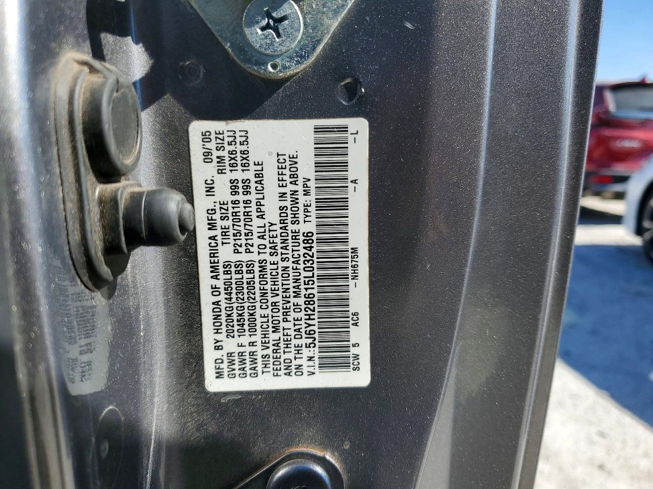 2005 HONDA ELEMENT