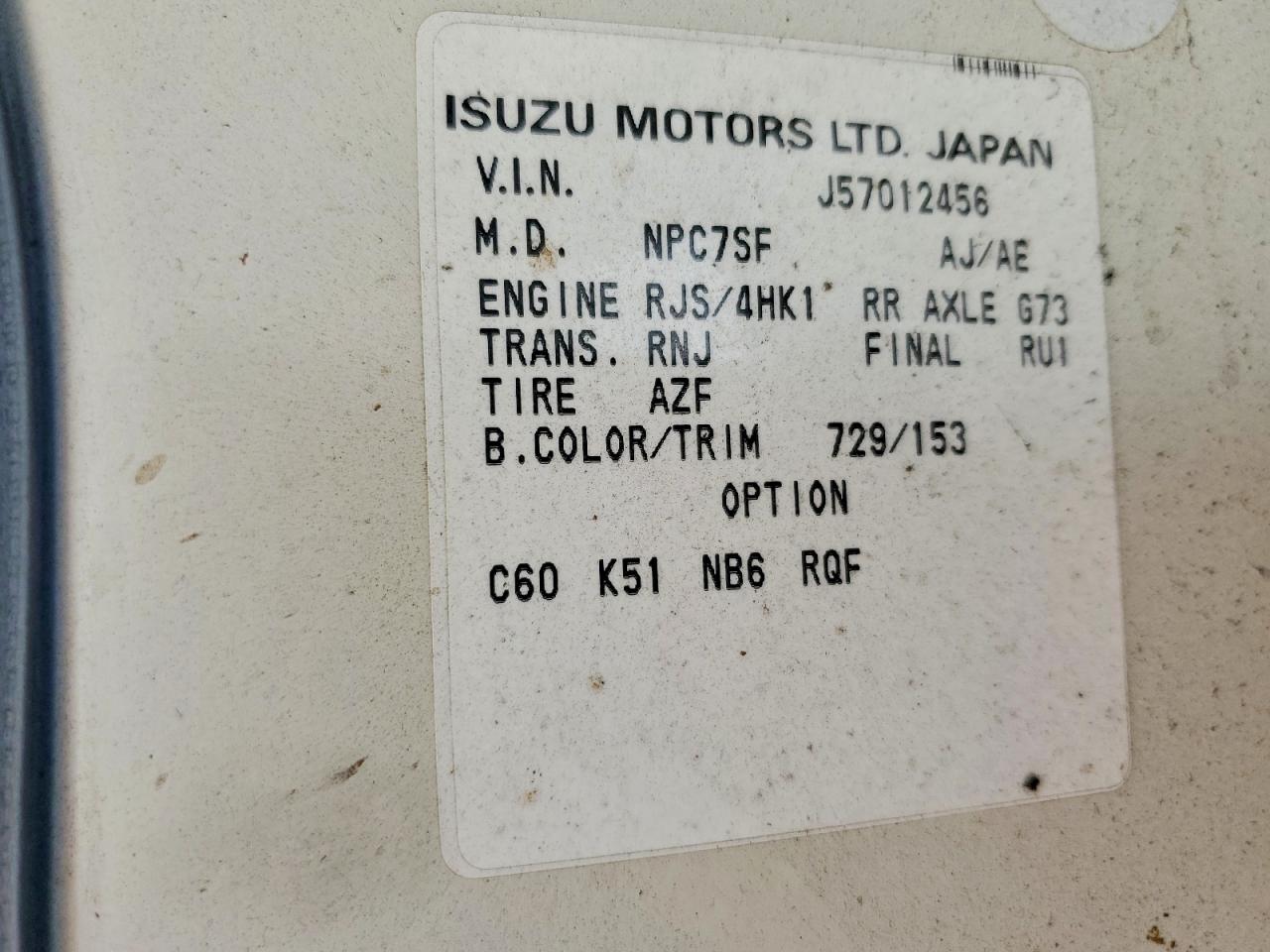2005 ISUZU All Models
