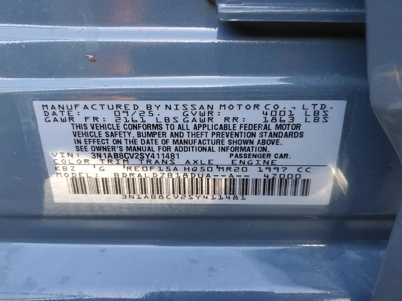 2025 NISSAN SENTRA