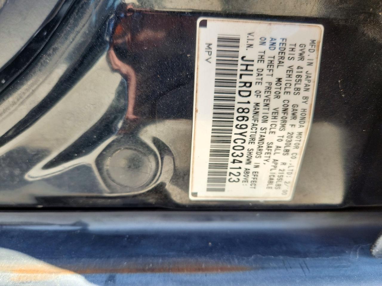 2000 HONDA CRV