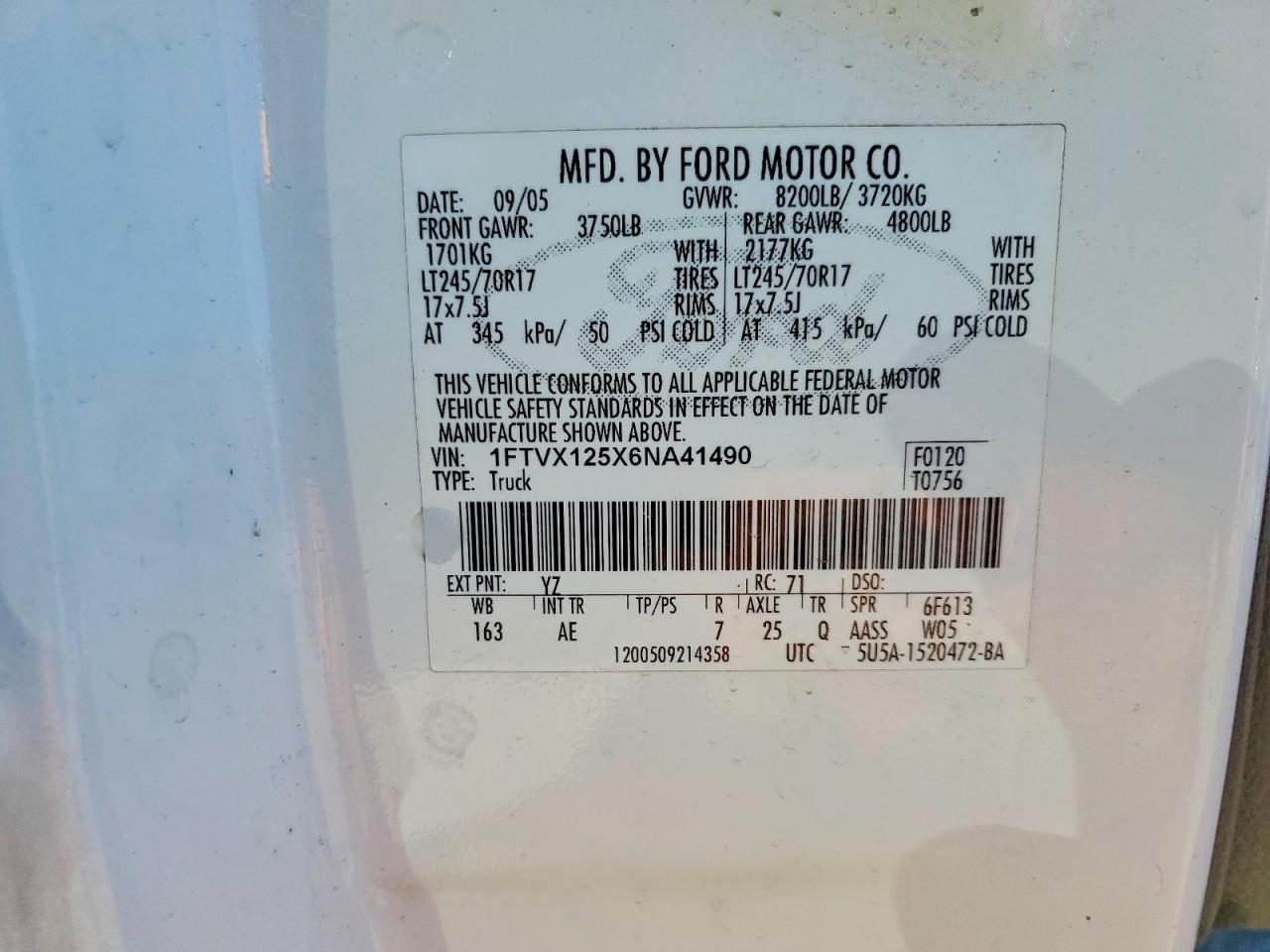 2006 FORD F150