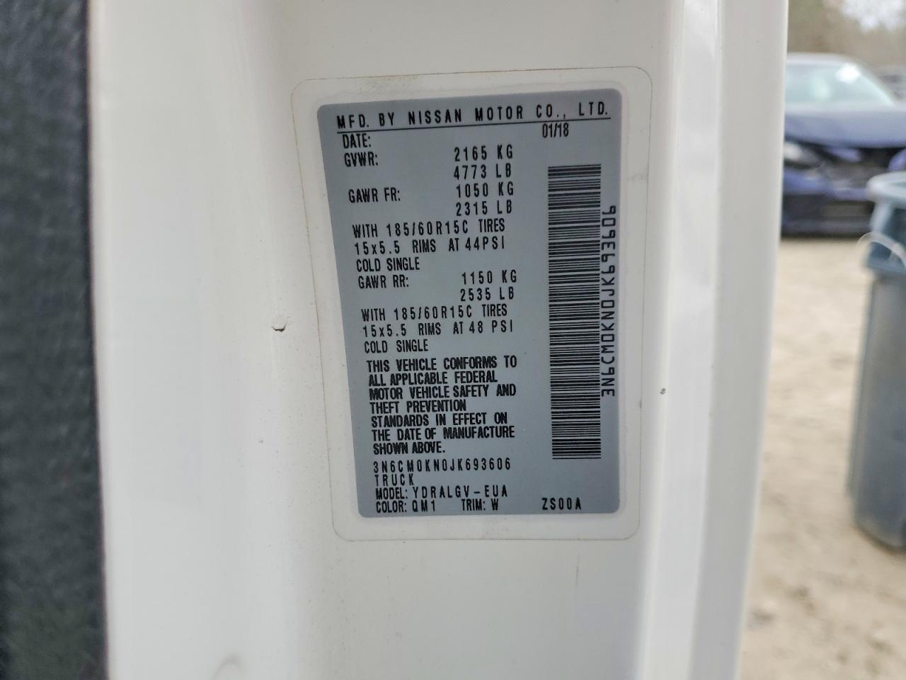 2018 NISSAN NV
