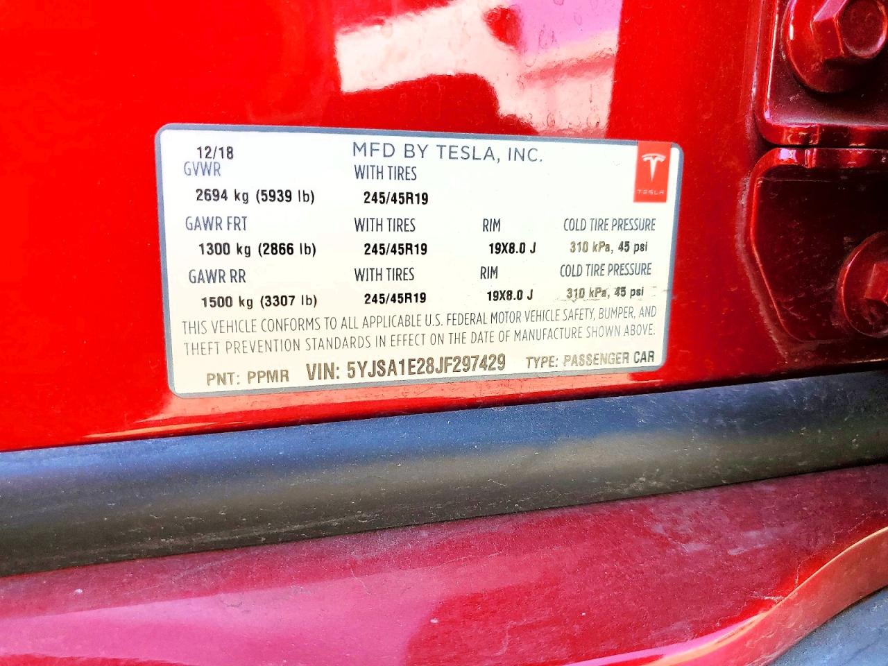 2018 TESLA MODEL S