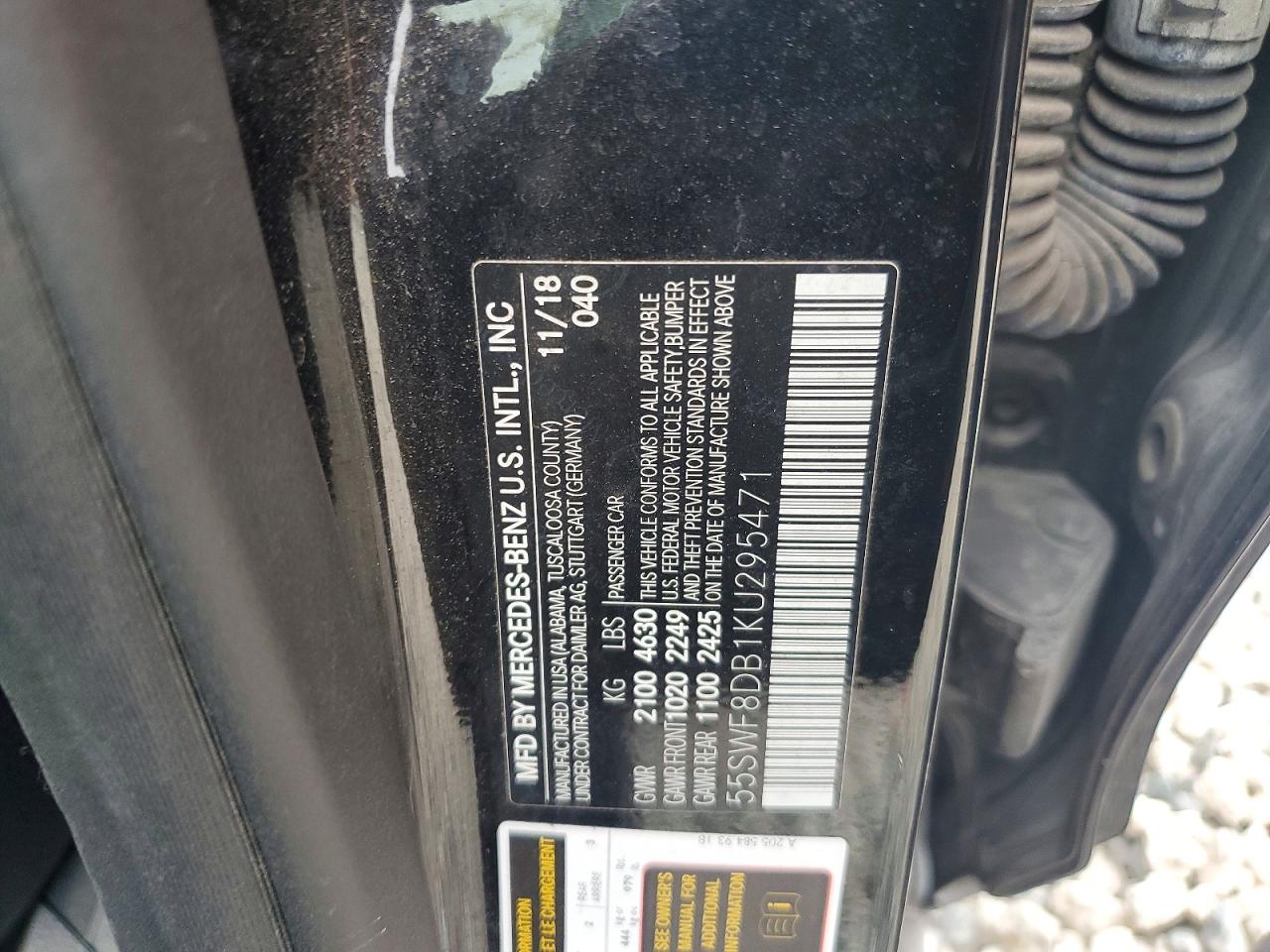2019 MERCEDES-BENZ C-CLASS