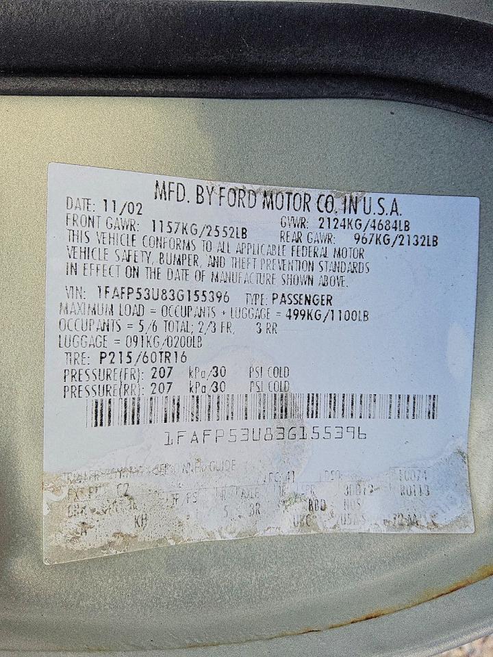 2003 FORD TAURUS