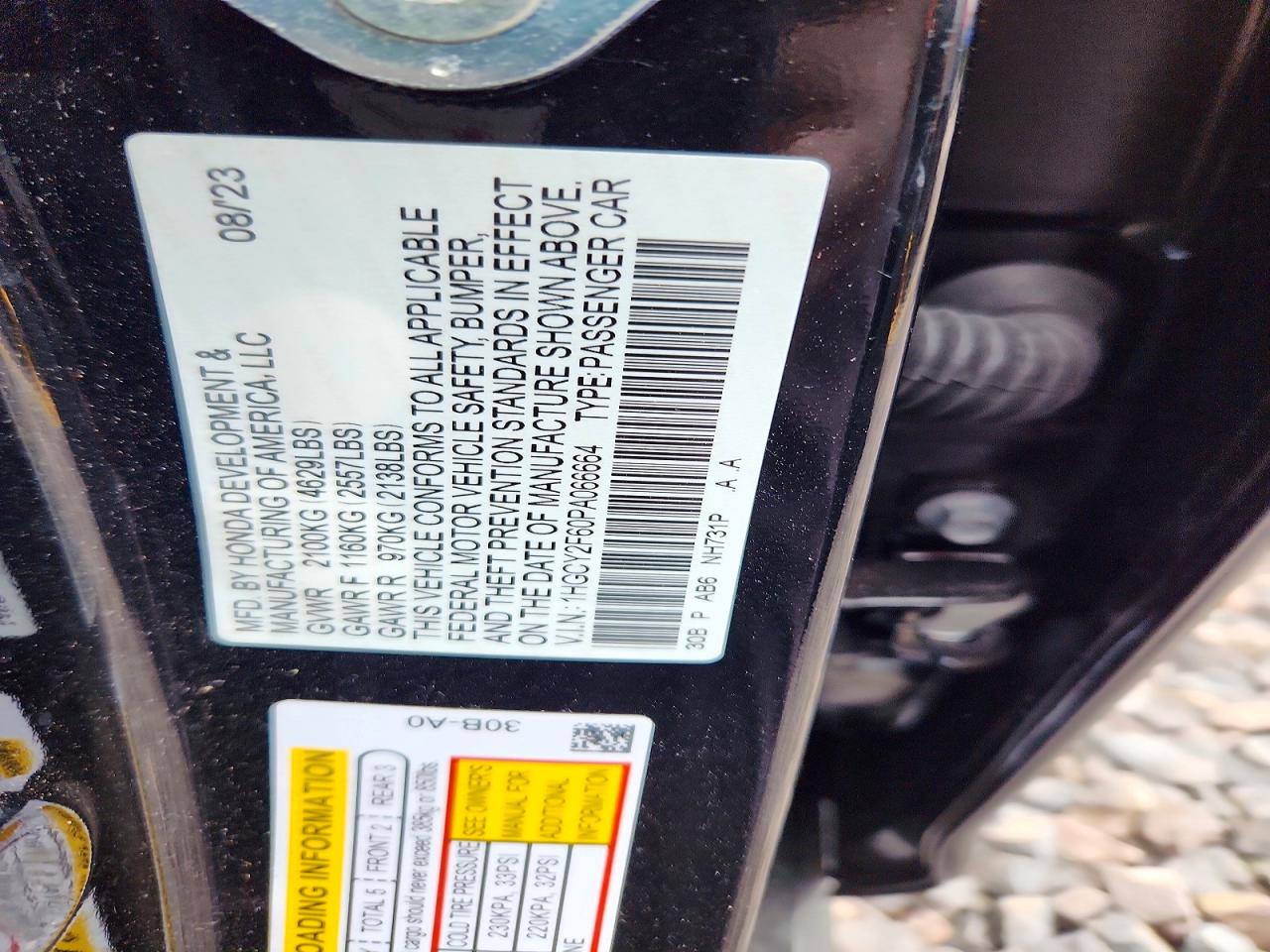 2023 HONDA ACCORD