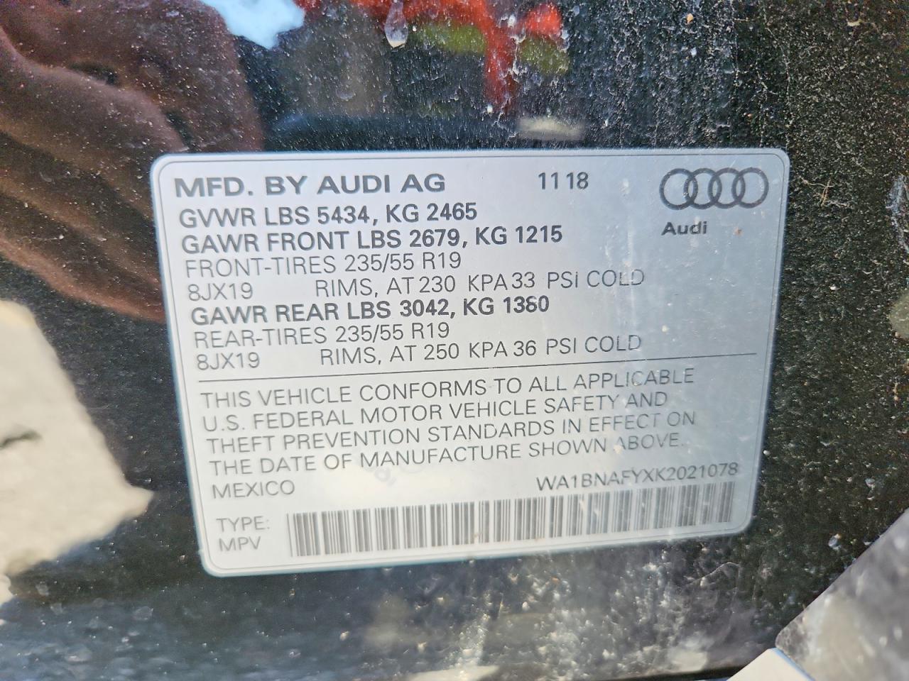 2019 AUDI Q5