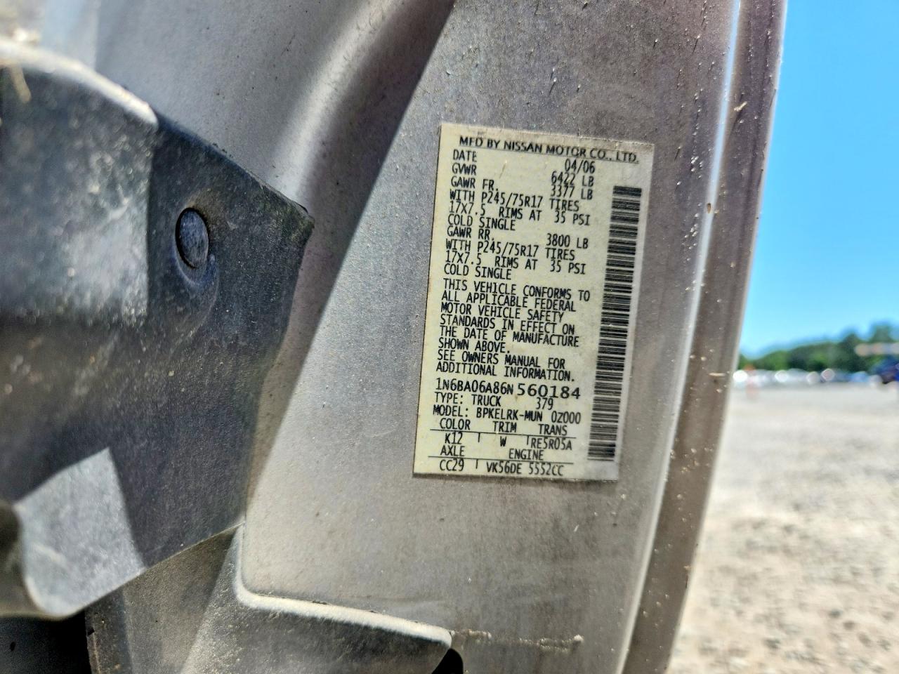 2006 NISSAN TITAN