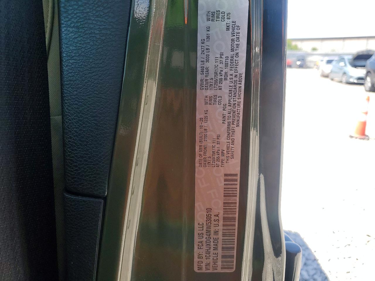 2021 JEEP WRANGLER