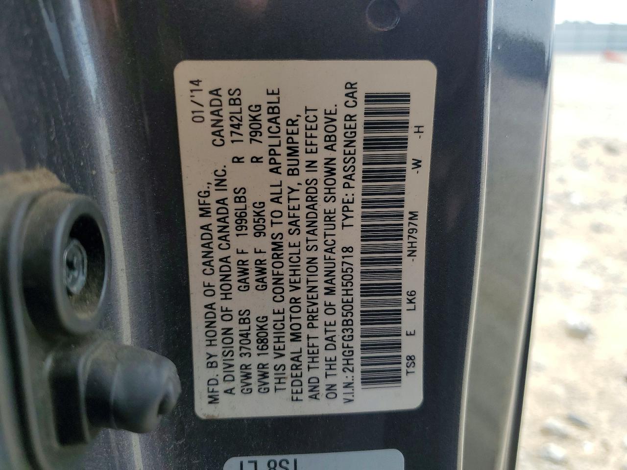 2014 HONDA CIVIC