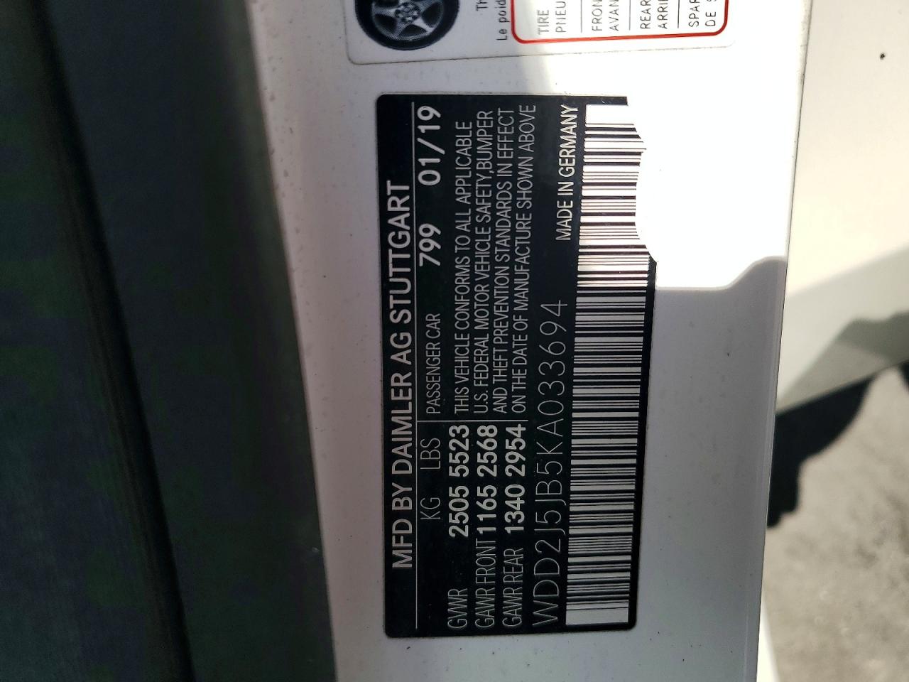 2019 MERCEDES-BENZ CLC-CLASS