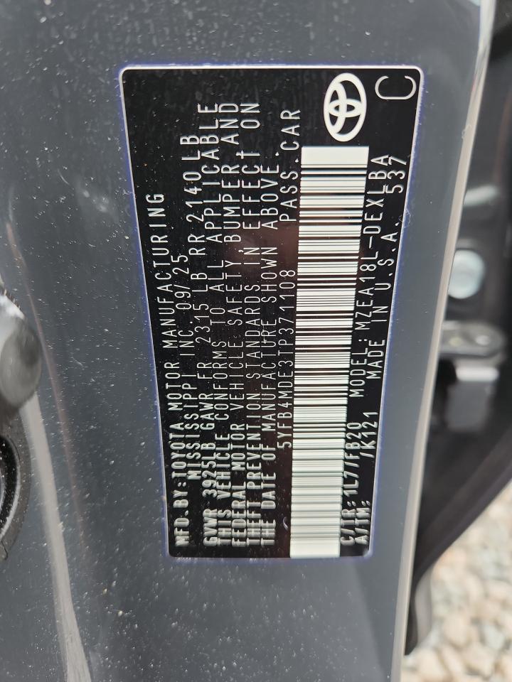 2026 TOYOTA COROLLA
