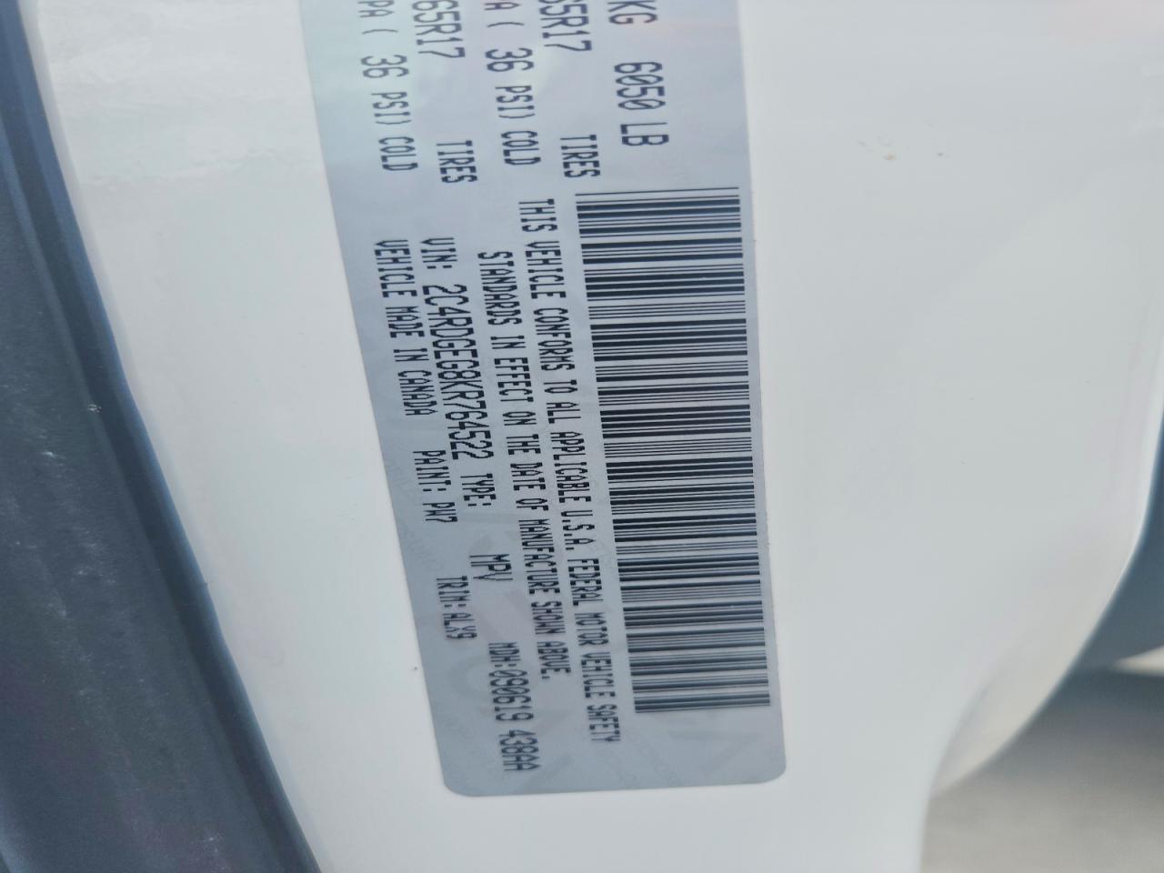 2019 DODGE CARAVAN
