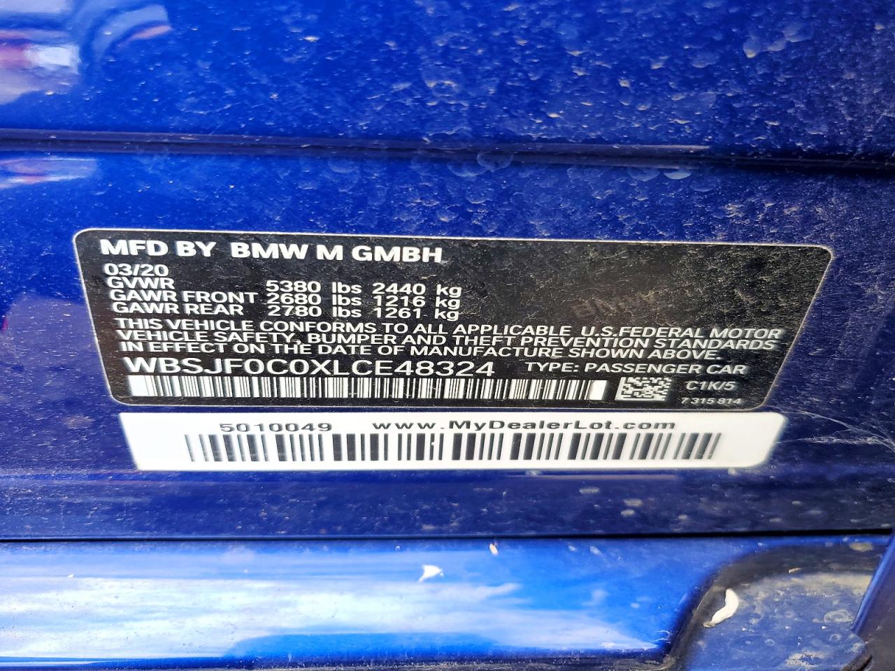 2020 BMW M5