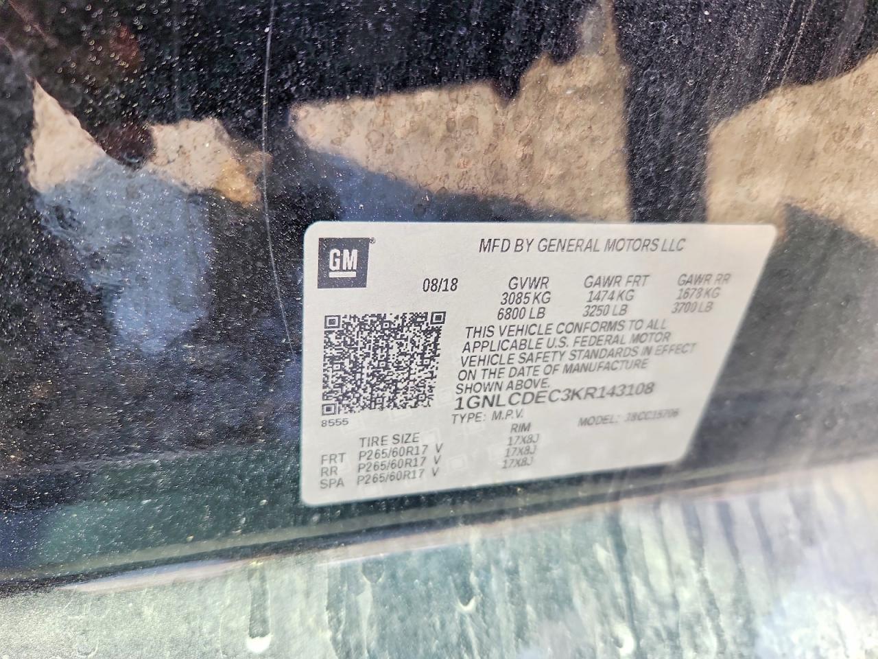 2019 CHEVROLET TAHOE