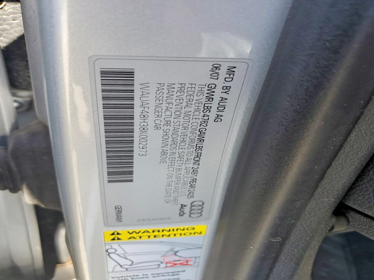 2008 AUDI A4