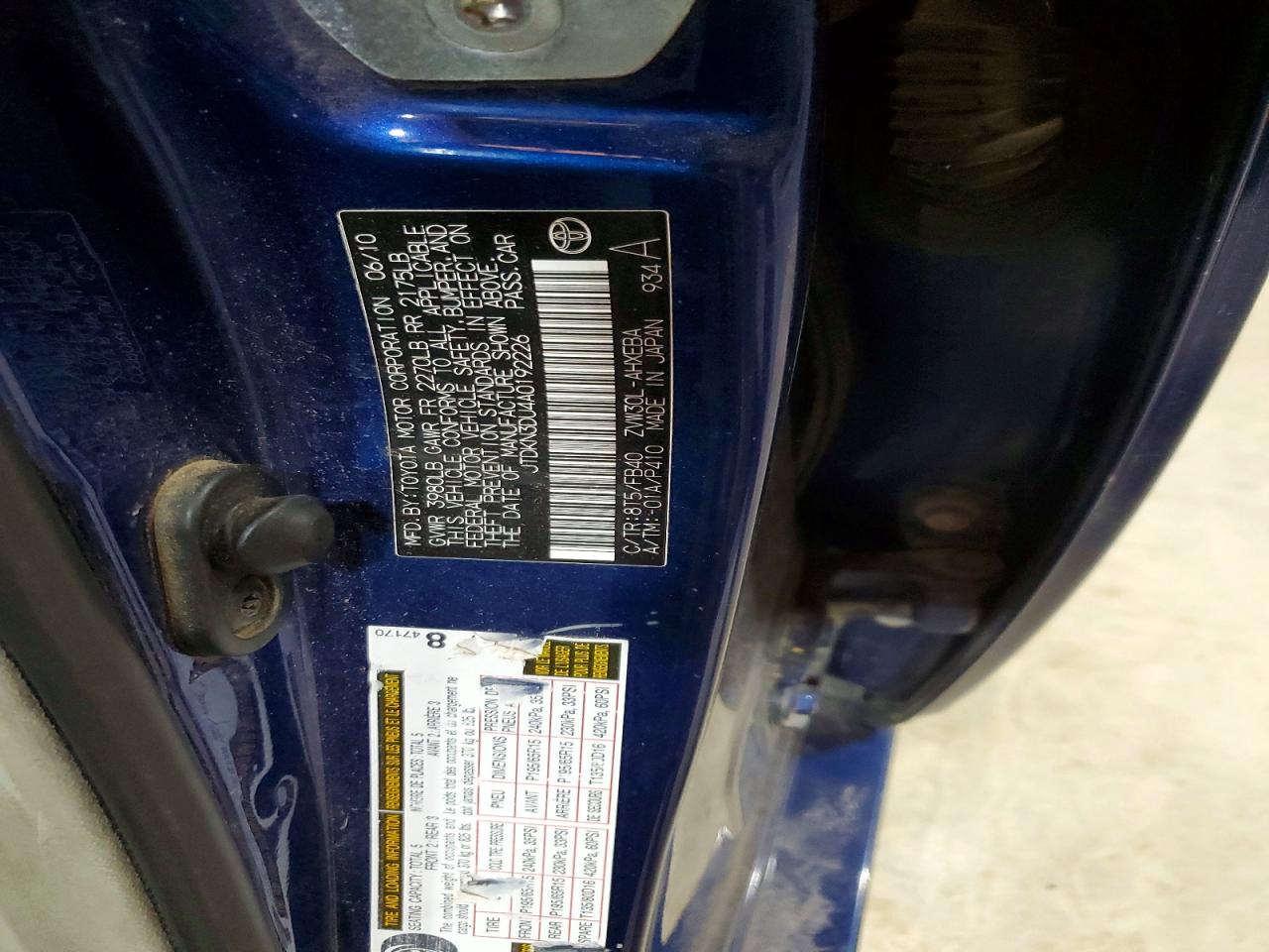 2010 TOYOTA PRIUS
