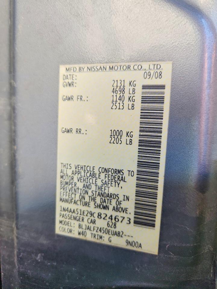 2009 NISSAN MAXIMA