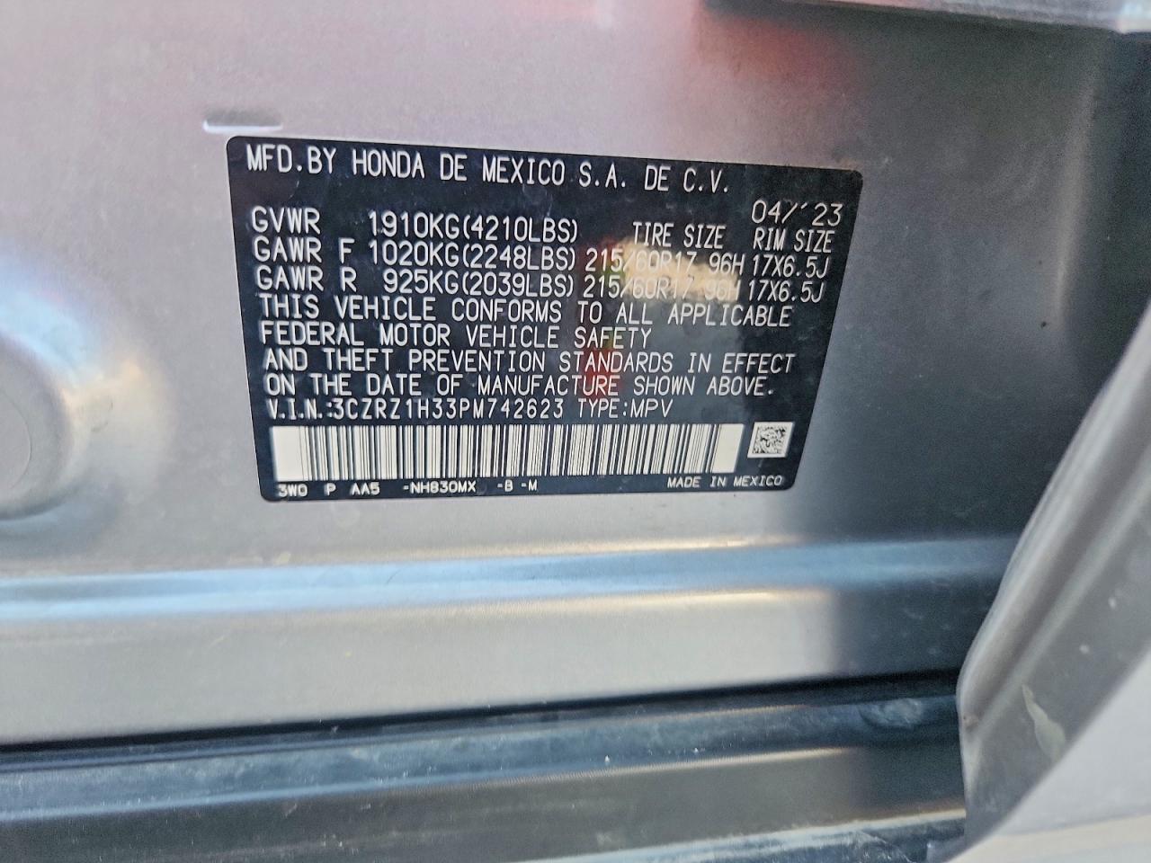 2023 HONDA HR-V