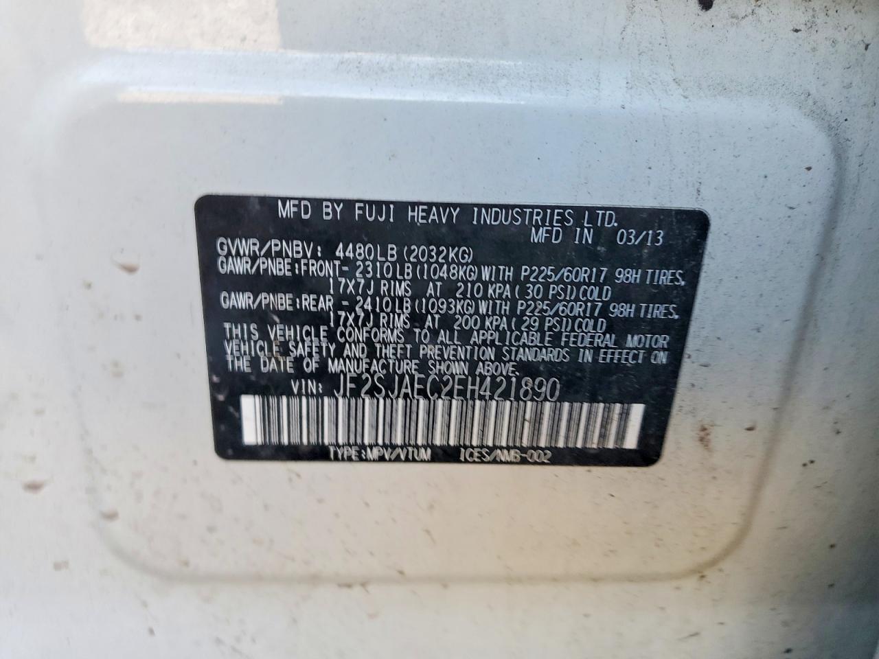 2014 SUBARU FORESTER