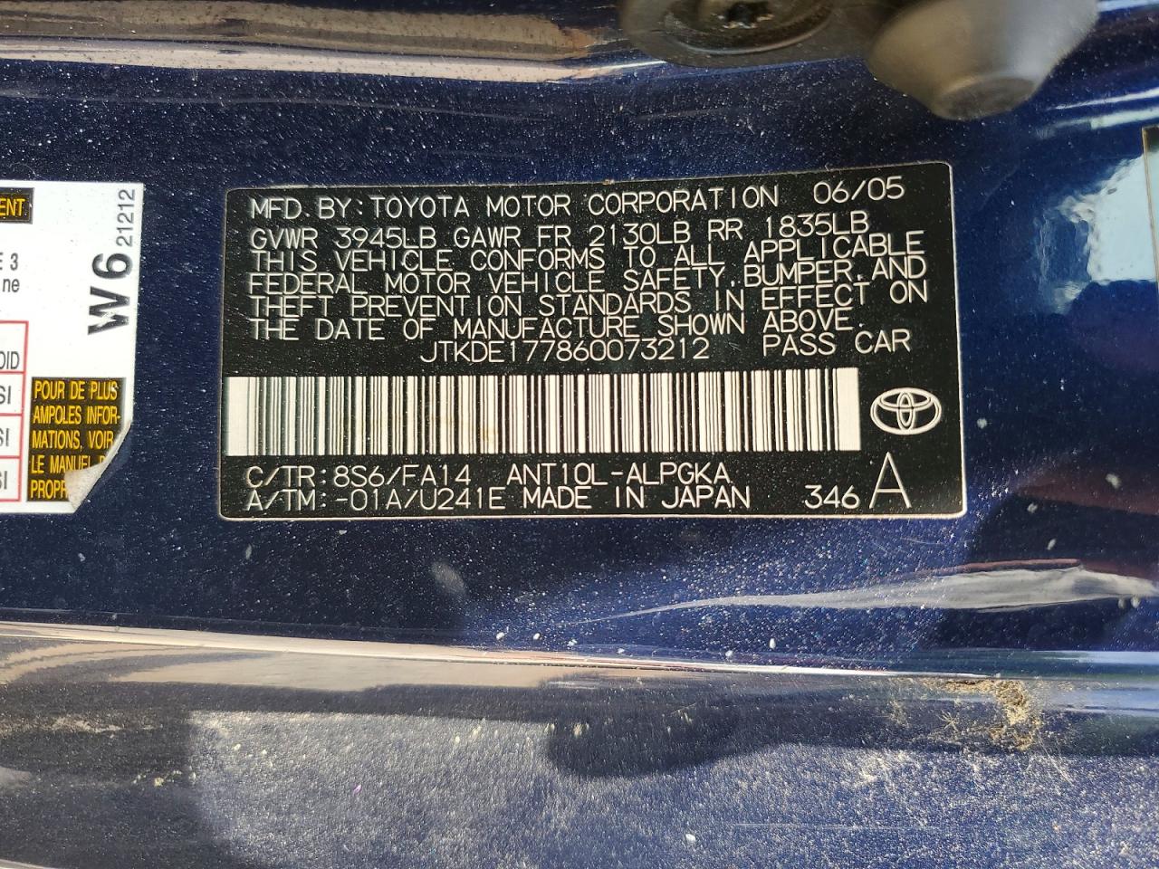 2006 SCION TC