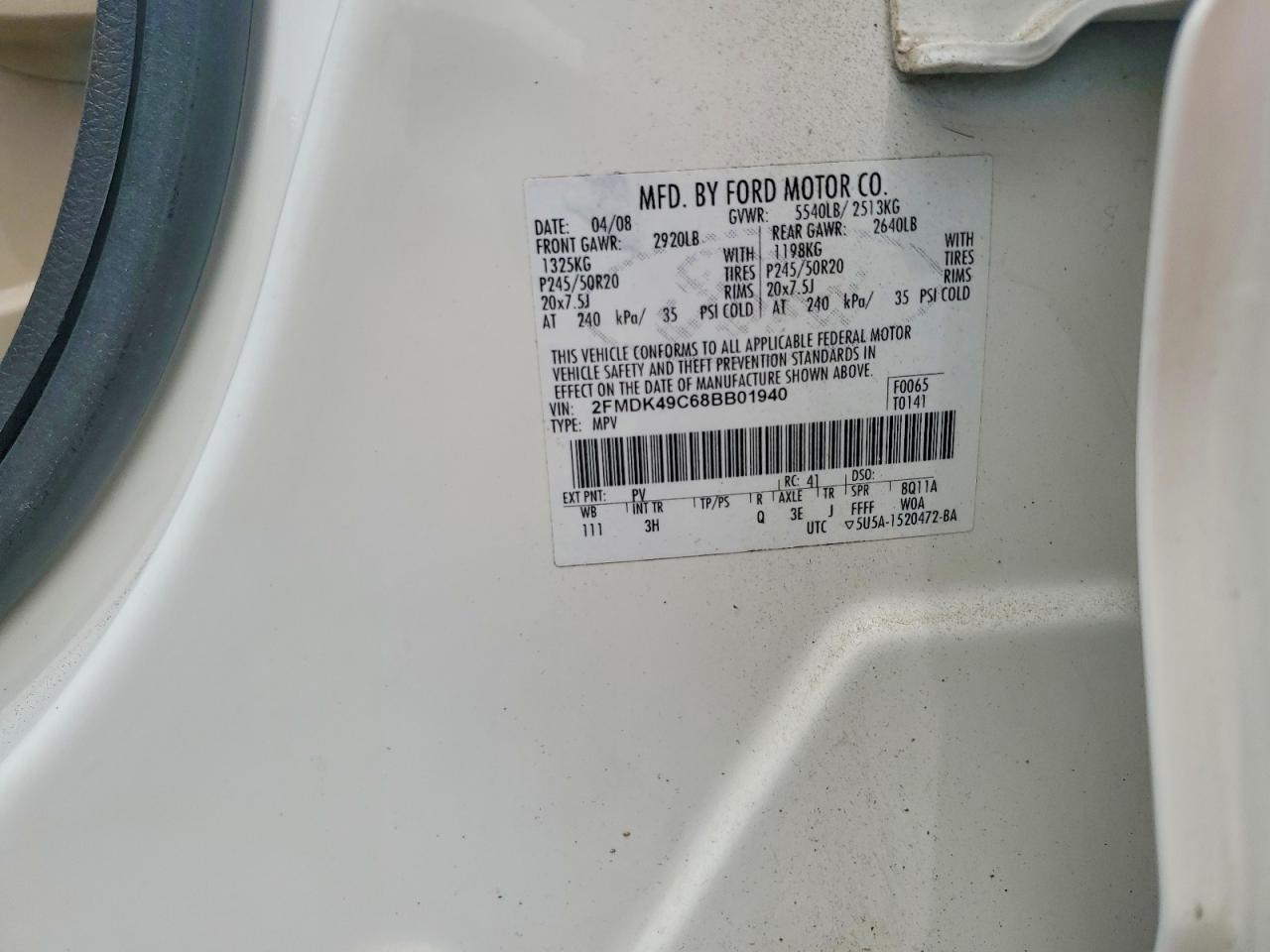 2008 FORD EDGE