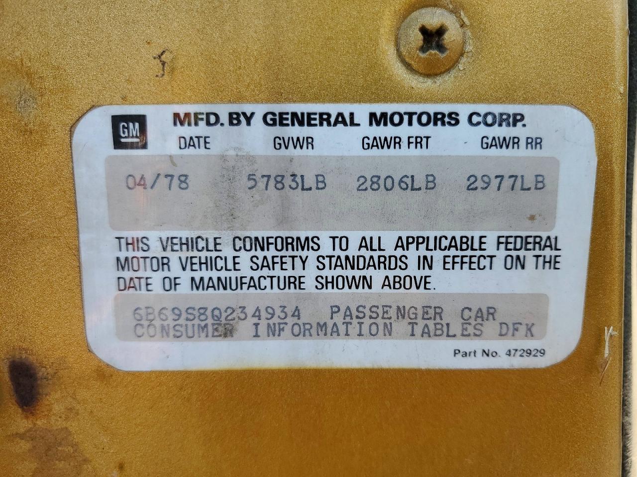 1978 CADILLAC FLEETWOOD