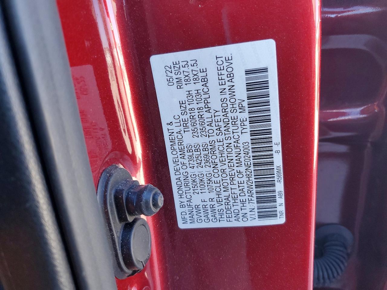 2022 HONDA CRV