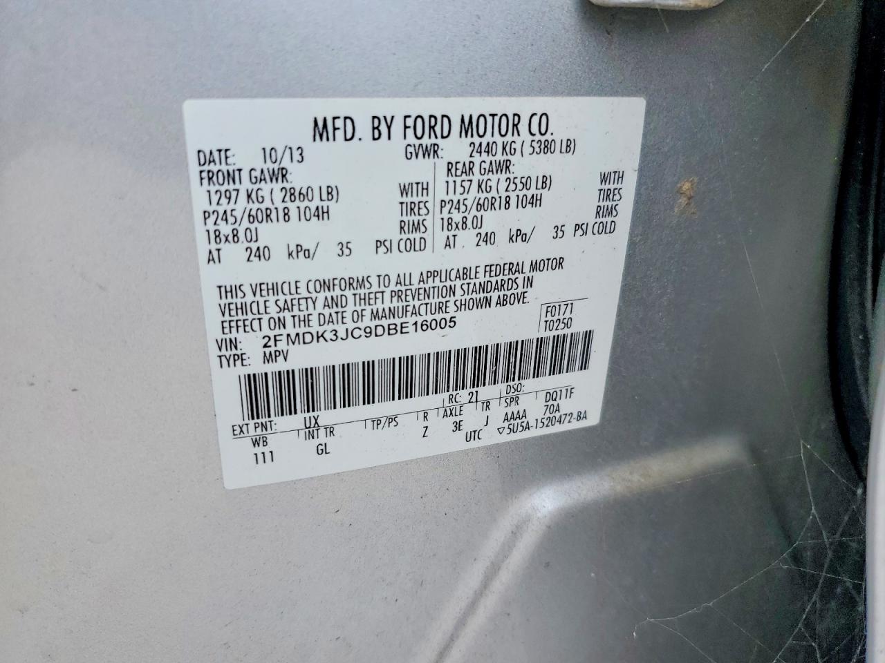 2013 FORD EDGE