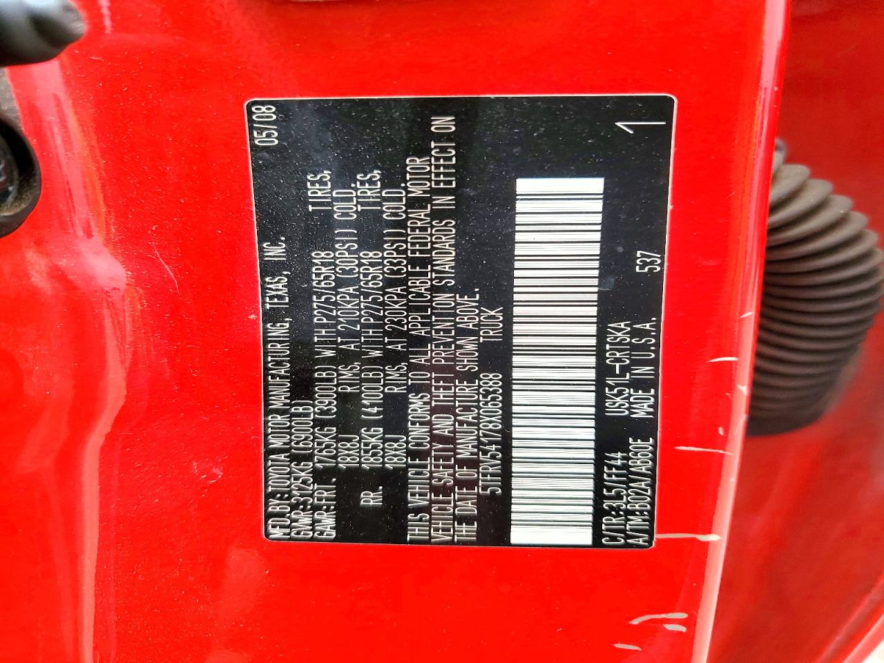 2008 TOYOTA TUNDRA