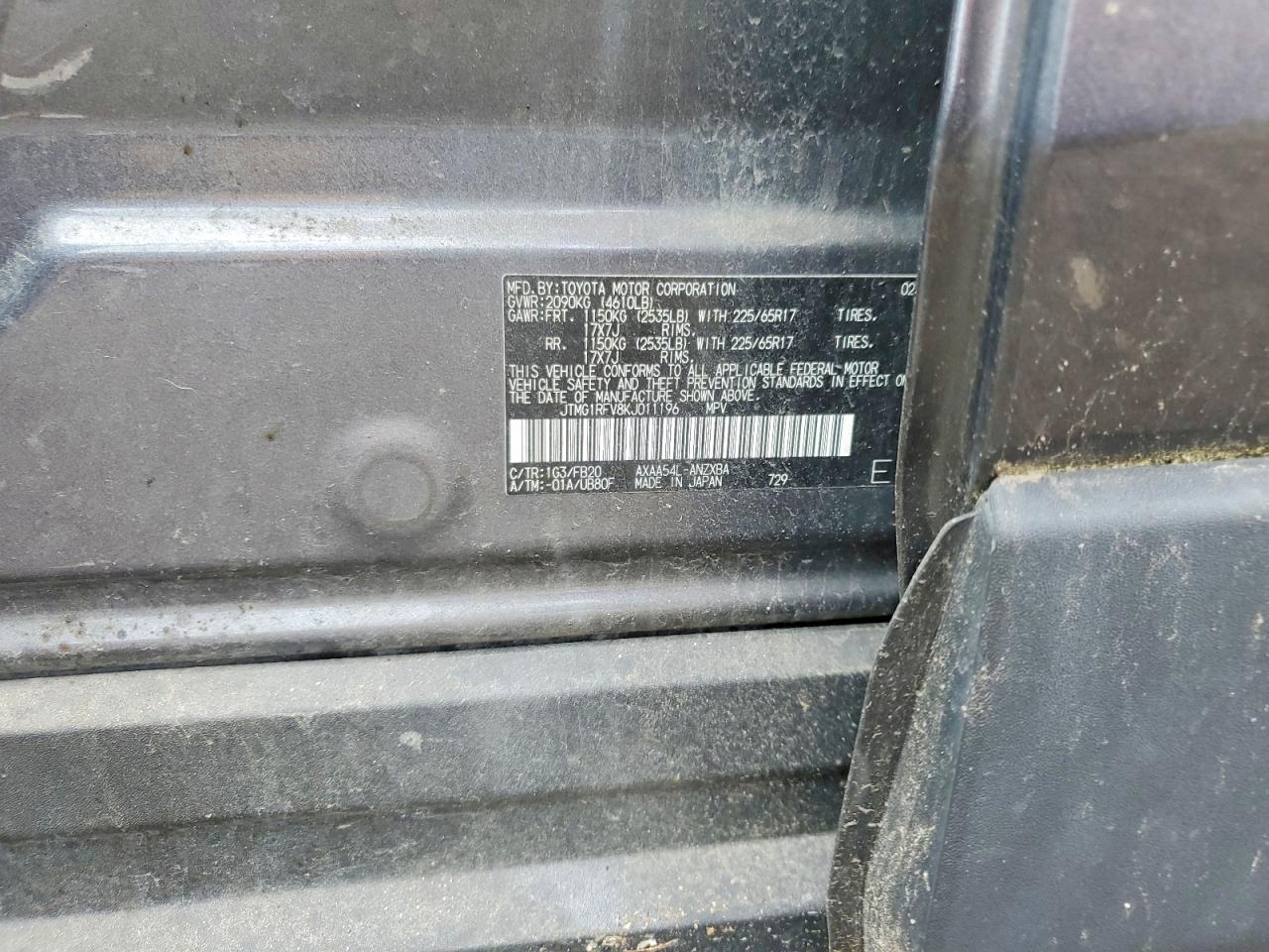 2019 TOYOTA RAV4