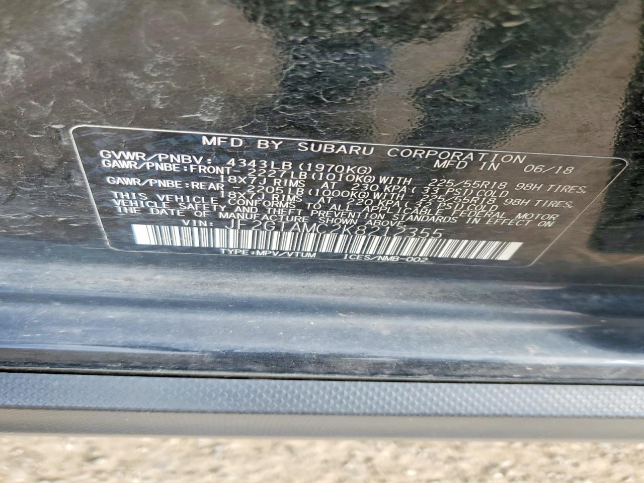2019 SUBARU CROSSTREK