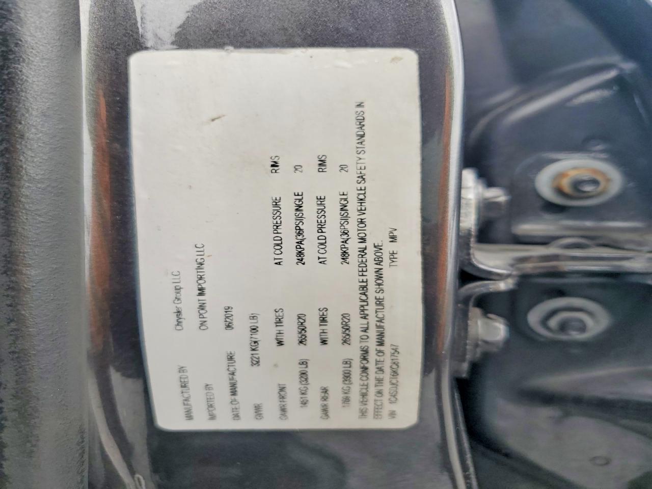 2019 DODGE DURANGO