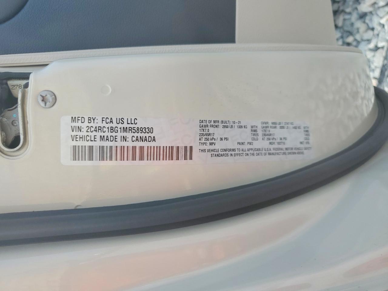 2021 CHRYSLER PACIFICA