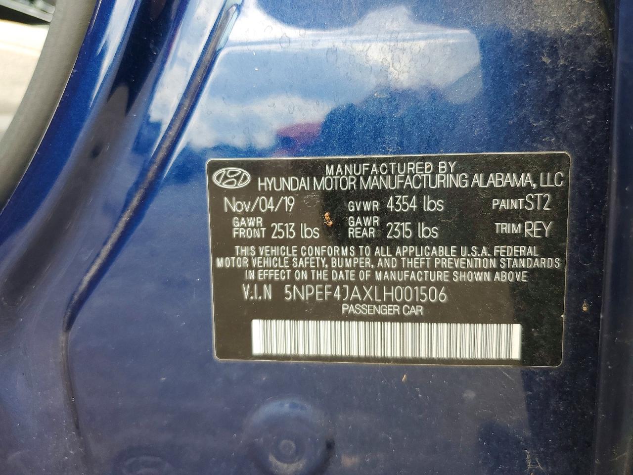 2020 HYUNDAI SONATA