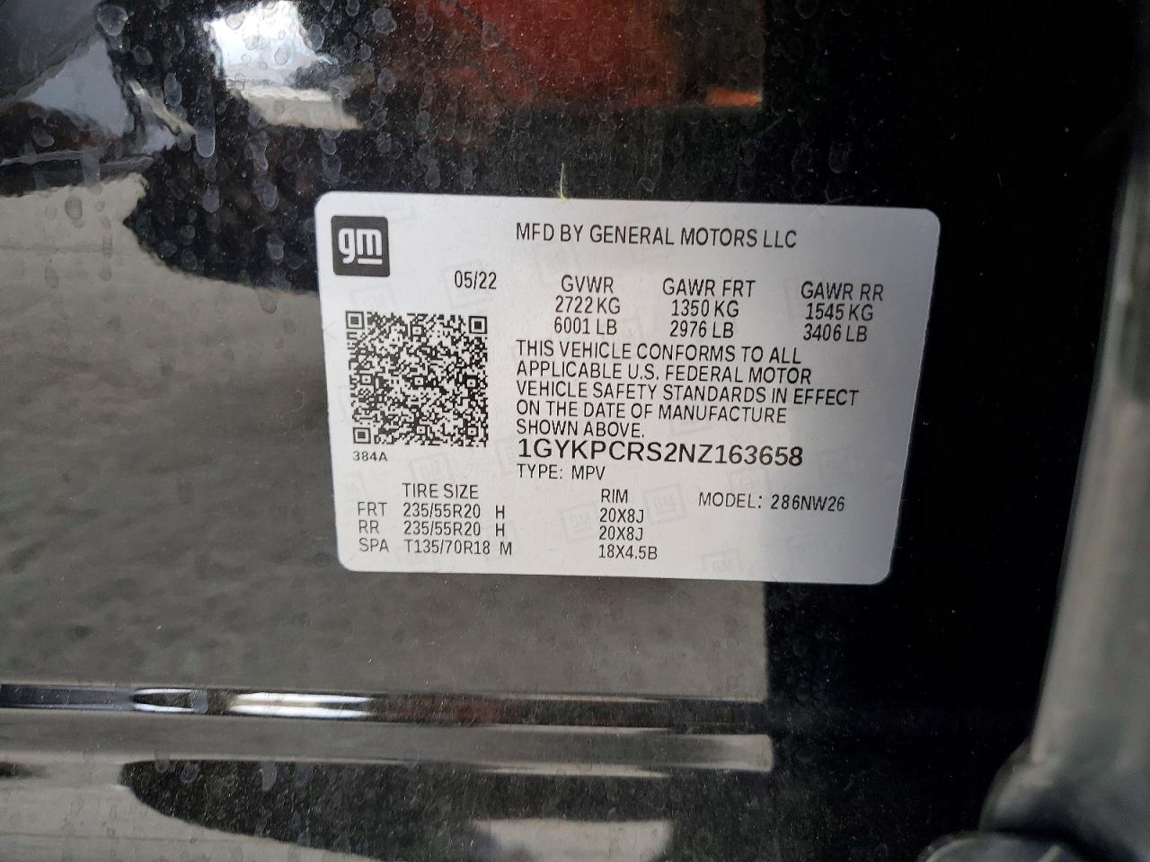 2022 CADILLAC XT6
