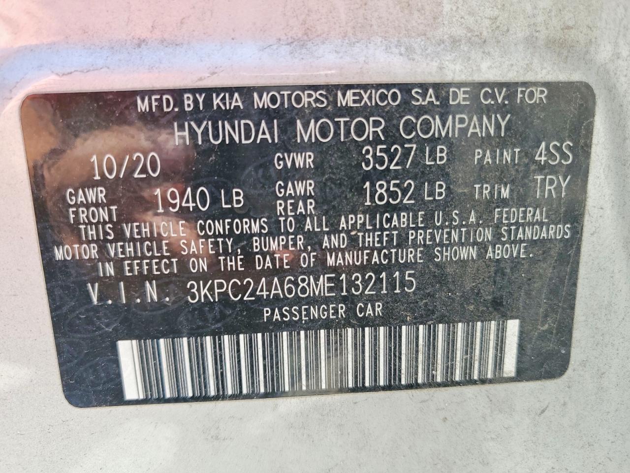 2021 HYUNDAI ACCENT